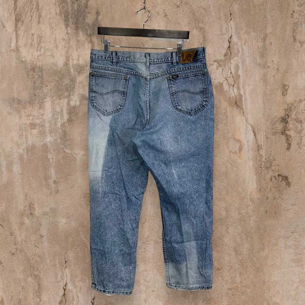 Vintage Lee MR Jeans Union Made in USA Light Wash… - image 2