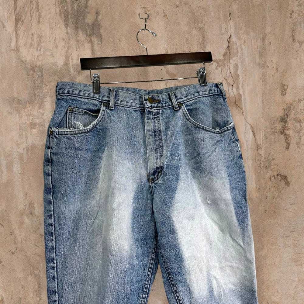 Vintage Lee MR Jeans Union Made in USA Light Wash… - image 4