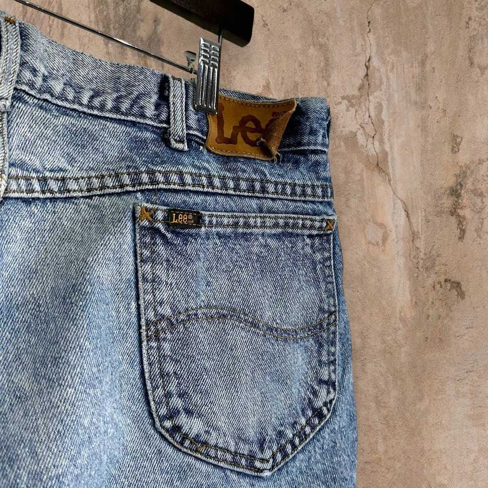 Vintage Lee MR Jeans Union Made in USA Light Wash… - image 5