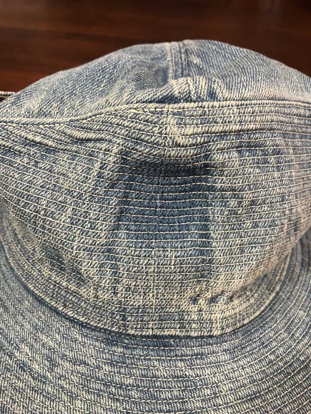 Kapital Old Man and the Sea Denim Bucket Hat - image 3