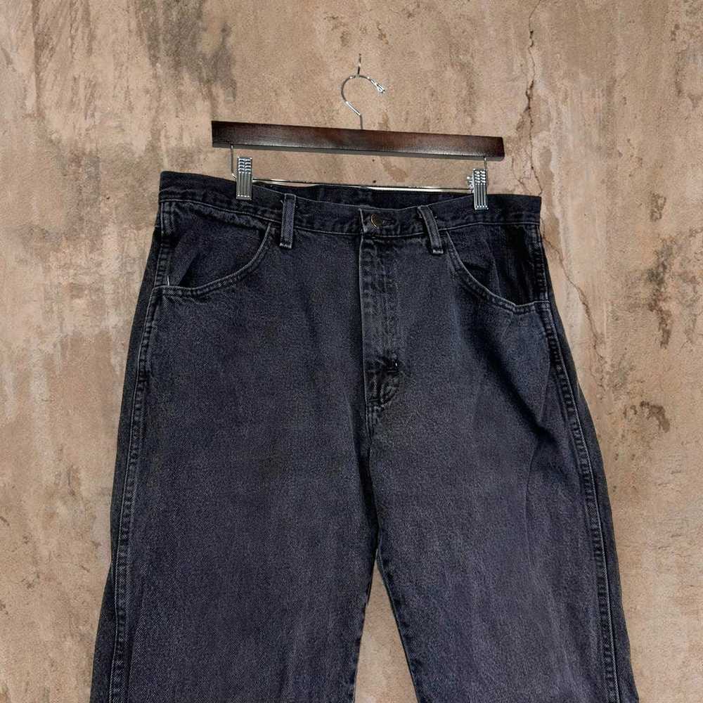 Rustler Jeans Smoke Black Wash Work Wear Denim Re… - image 4