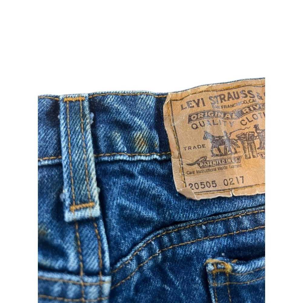 Vintage Levis 517 Mens 35X32 Blue Made in USA Ora… - image 5