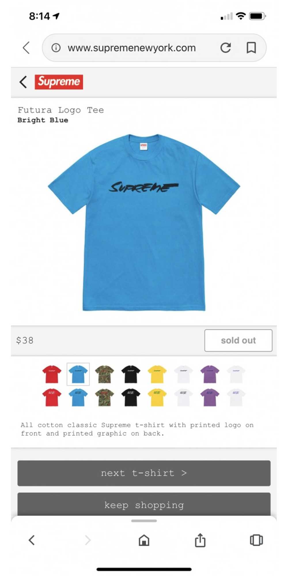 Supreme Futura blue - image 1