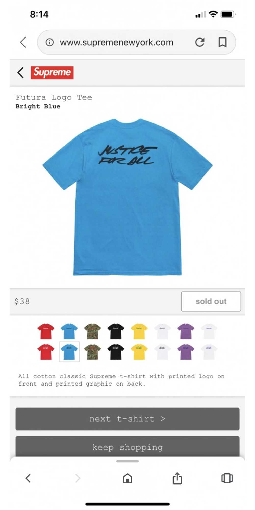 Supreme Futura blue - image 2