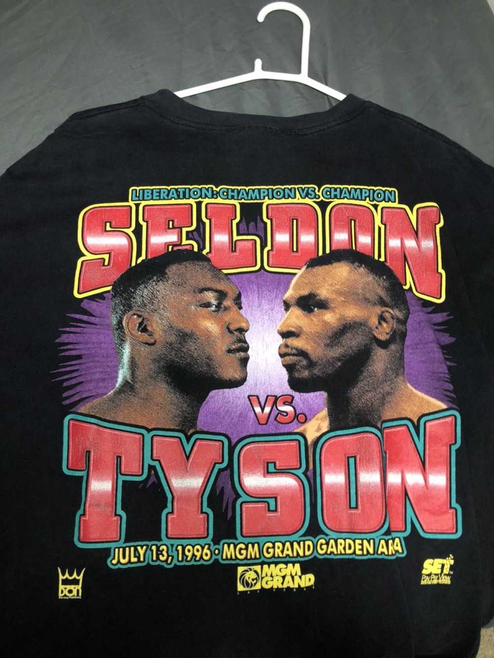 Vintage - Mike Tyson Vs Bruce Seldon rap Tee - image 5
