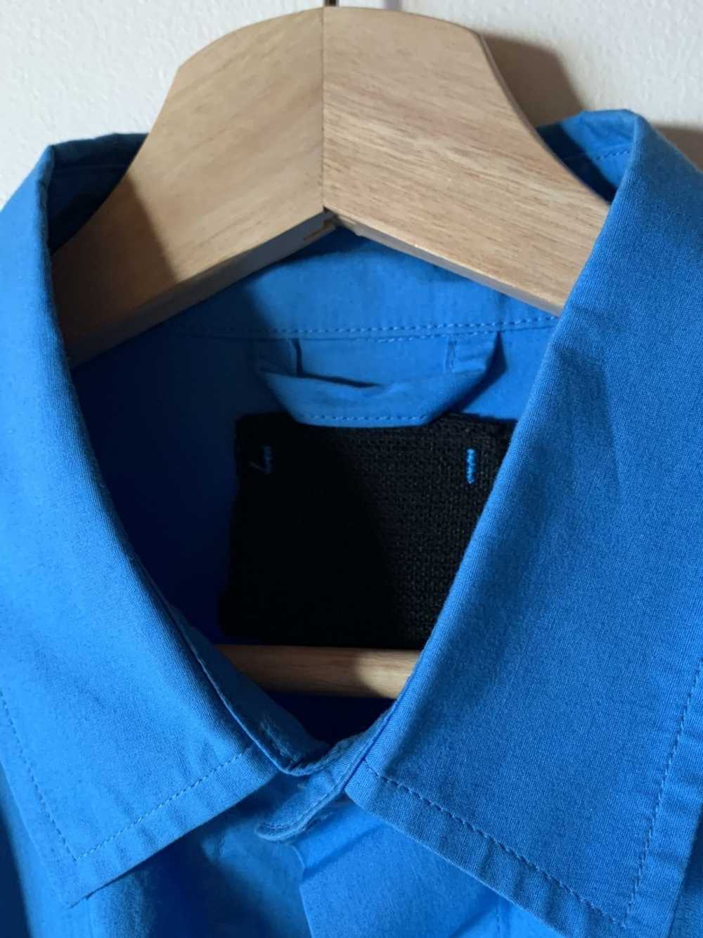 Craig green ss15 blue side split tie up shirt - image 3