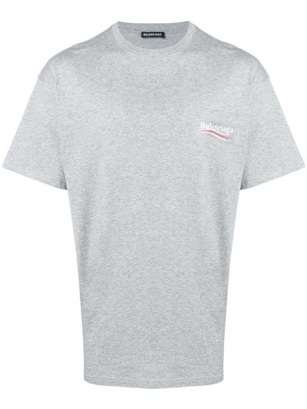 Balenciaga Grey Political Logo T-shirt - image 1