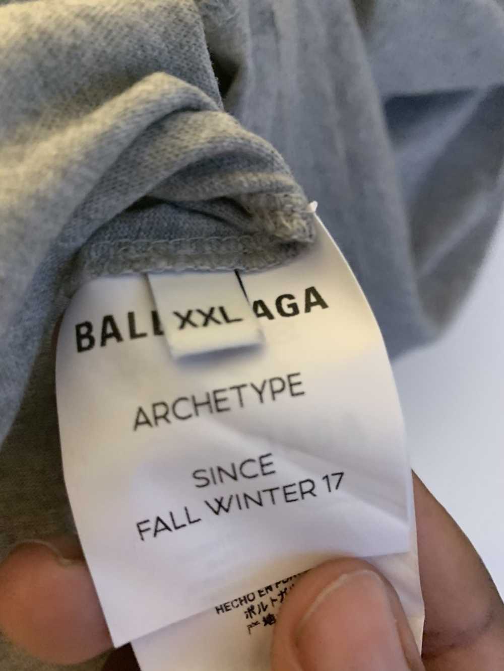 Balenciaga Grey Political Logo T-shirt - image 6