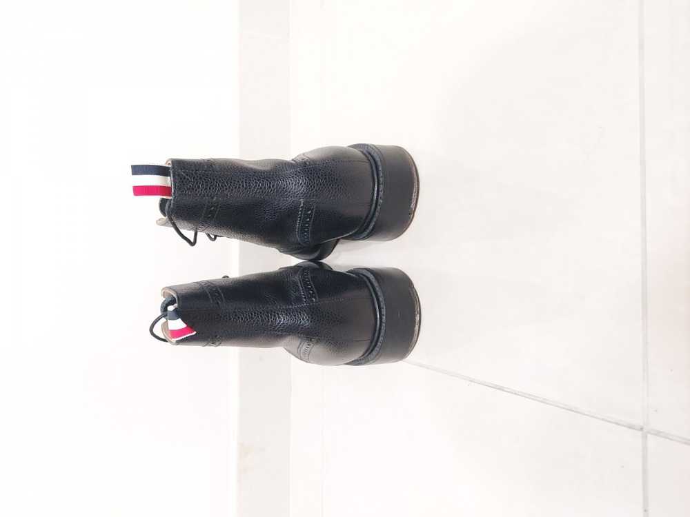 Thom Browne Pebble Grain Leather Wingtip Boots - image 5