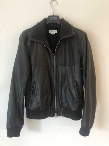 Dries Van Noten Dries Leather bomber jacket dark b