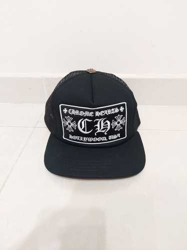 Chrome Hearts Black Hollywood USA CH Trucker Hat - image 1
