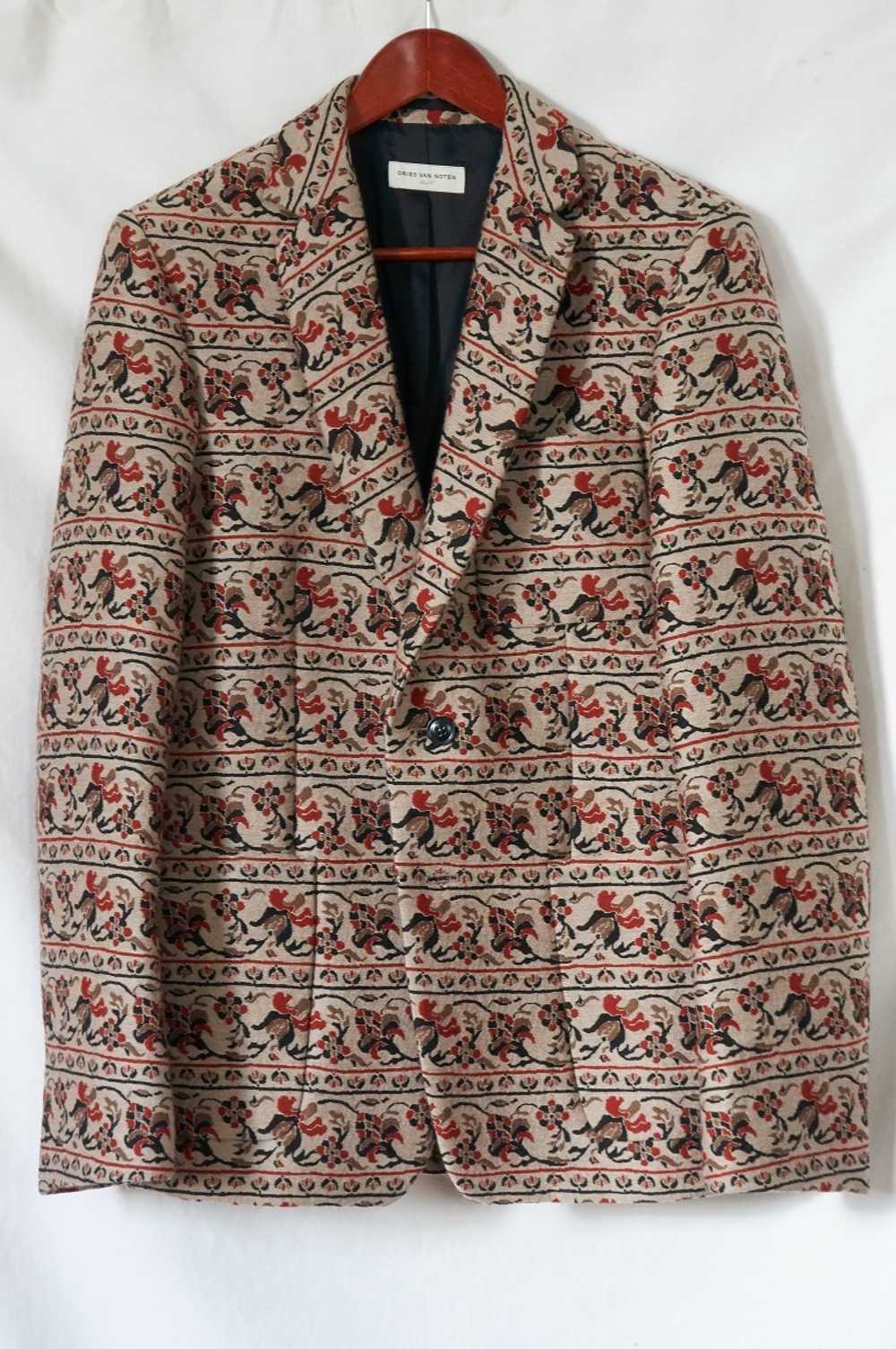 Dries Van Noten AW13 heavy wool floral jacket - image 1