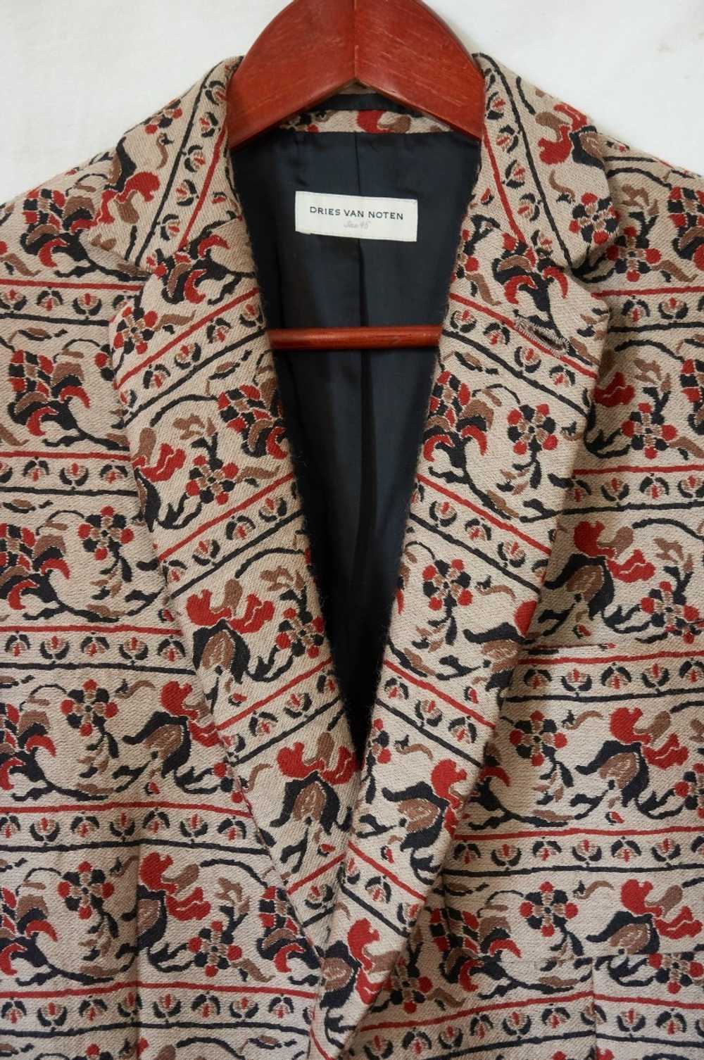 Dries Van Noten AW13 heavy wool floral jacket - image 3