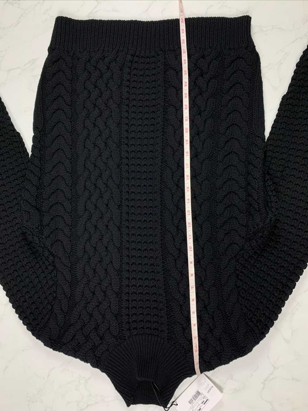 Balmain Black Wool Cable Knit Turtleneck - image 2