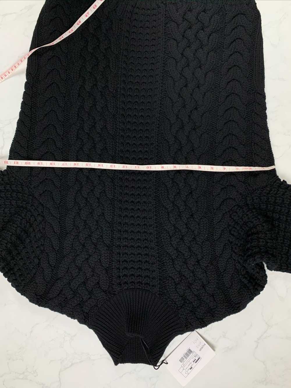 Balmain Black Wool Cable Knit Turtleneck - image 3
