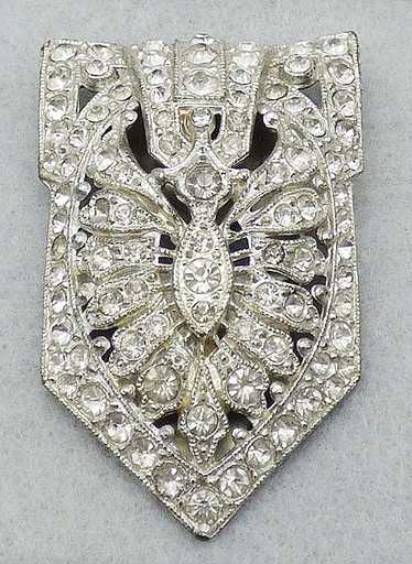 New England Glass Works Rhinestone Dress Clip