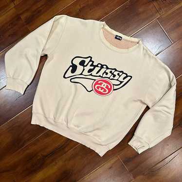 Stussy Vintage Crewneck Sweatshirt Mens Size Larg… - image 1