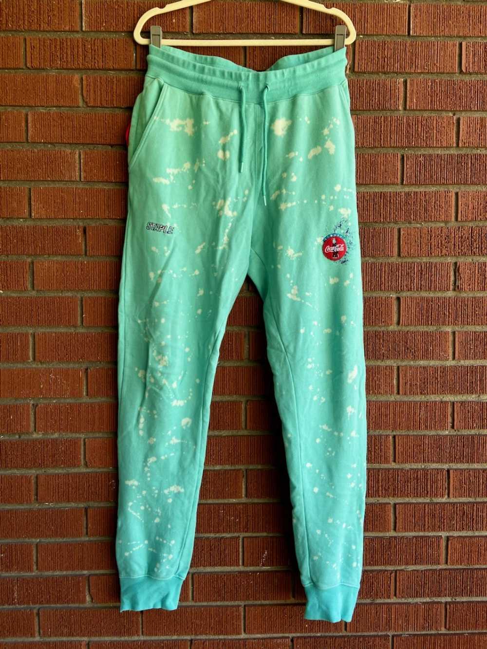 Staple - Staple x Coca Cola teal sweatpants - image 1