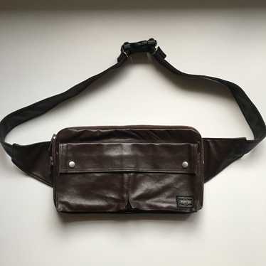 PORTER Yoshida Leather Waist Bag - image 1