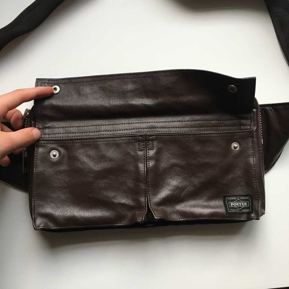 PORTER Yoshida Leather Waist Bag - image 4