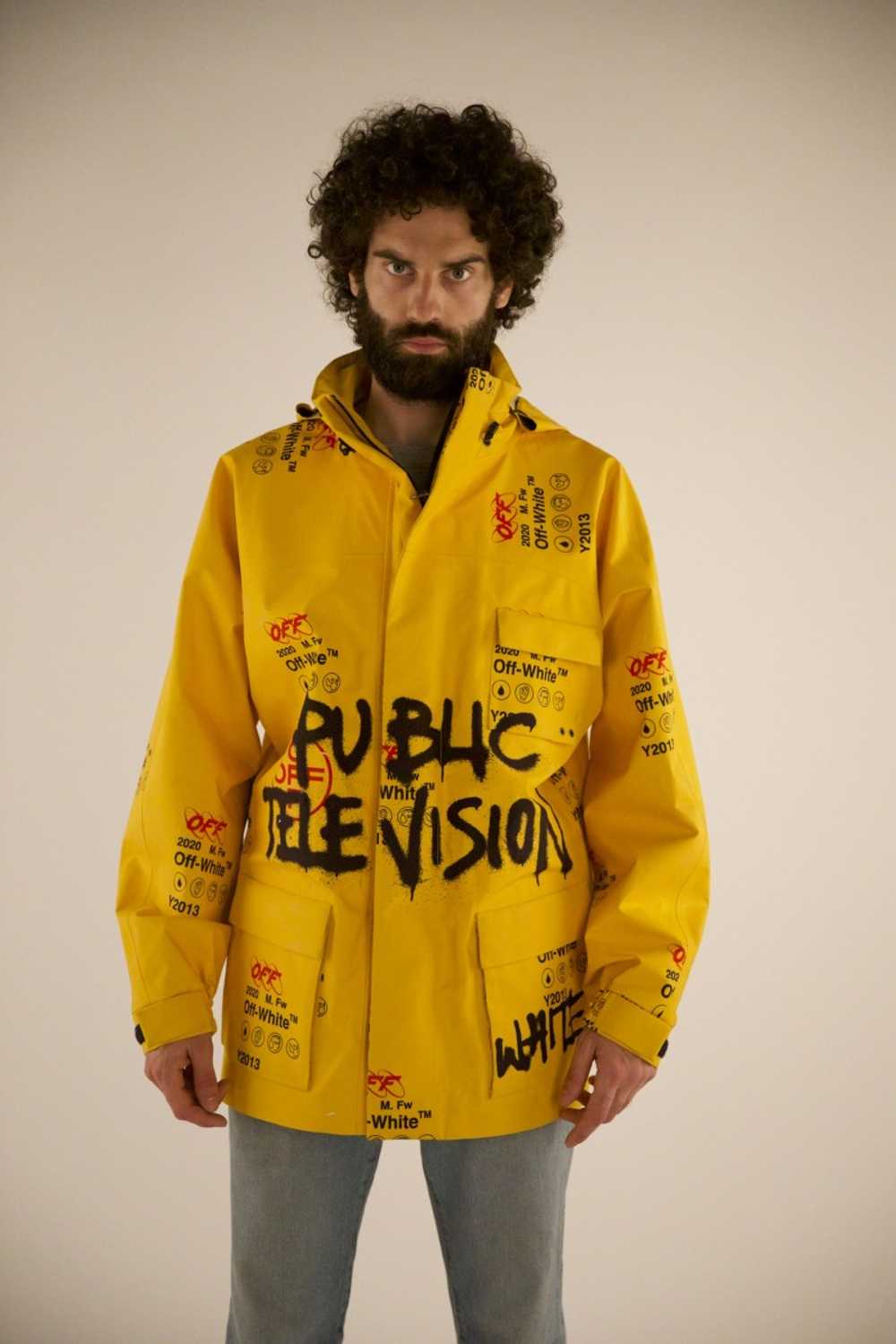 Off-White GORE-TEX YELLOW SKI JACKET GRAFFITI - image 1