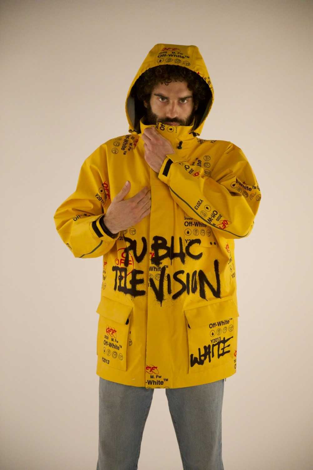 Off-White GORE-TEX YELLOW SKI JACKET GRAFFITI - image 3