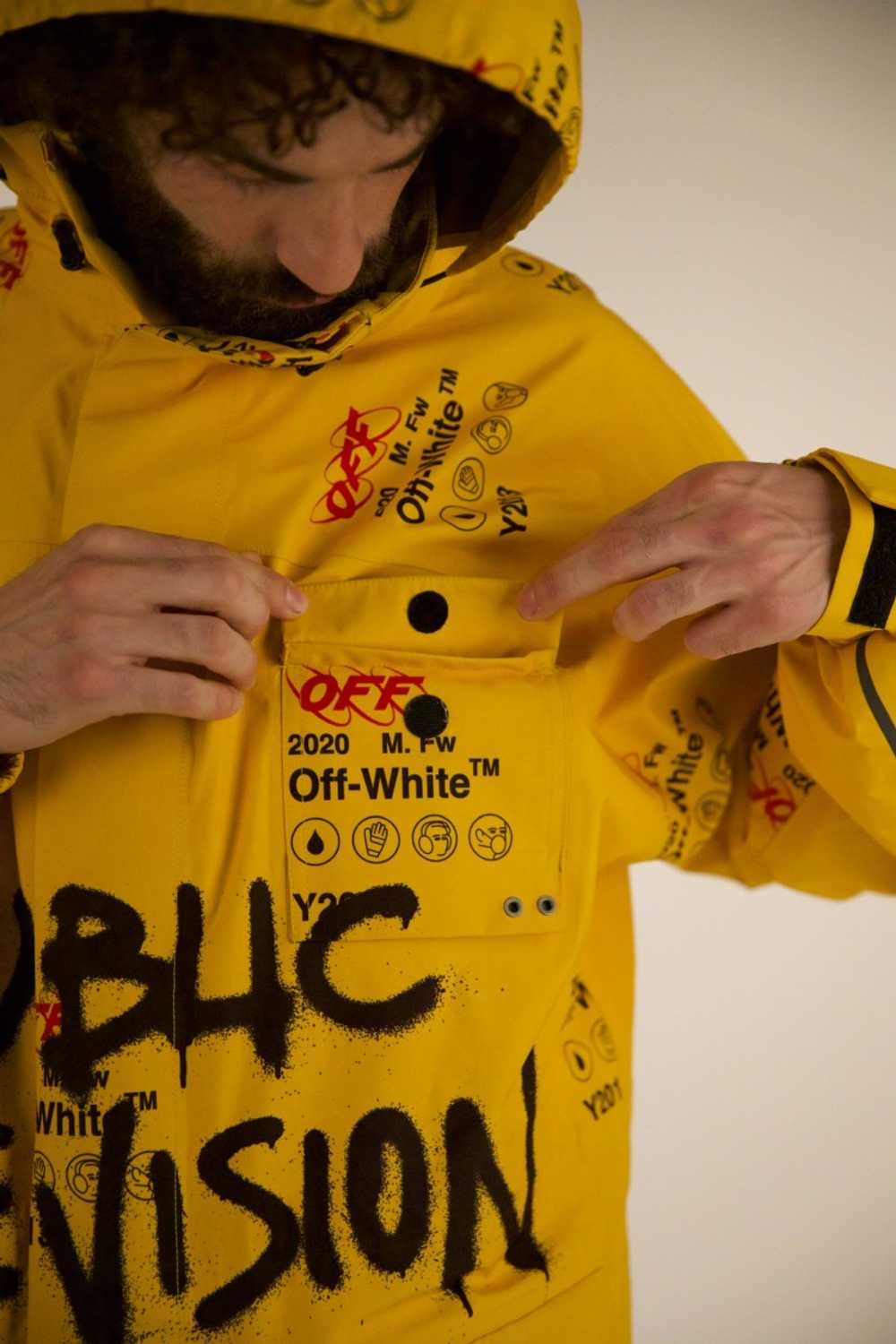 Off-White GORE-TEX YELLOW SKI JACKET GRAFFITI - image 5