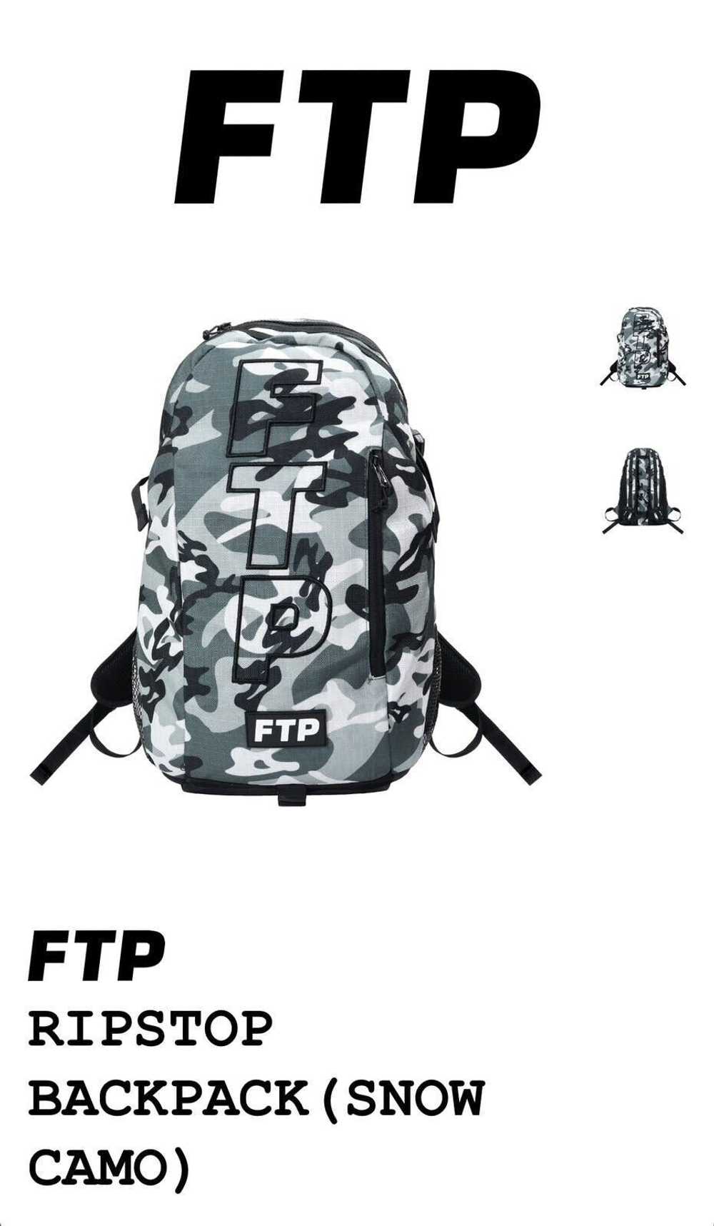 Fuck The Population FTP White Snow Camo Backpack … - image 1