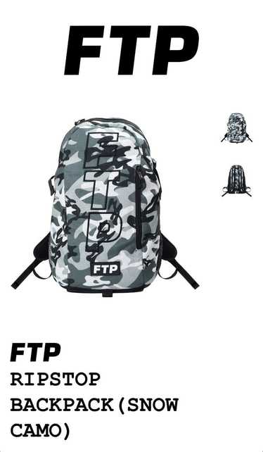 Fuck The Population FTP White Snow Camo Backpack B