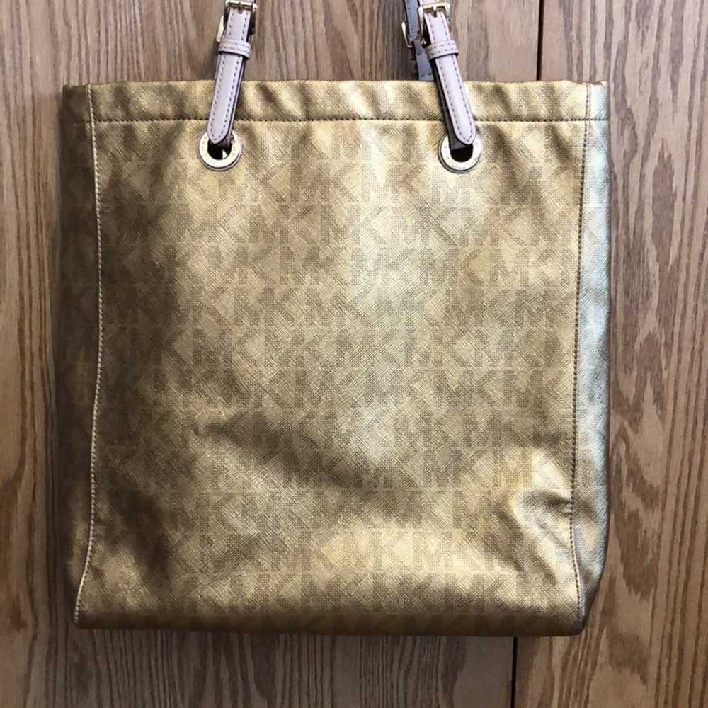 Michael Kors metallic gold tote bag - image 5