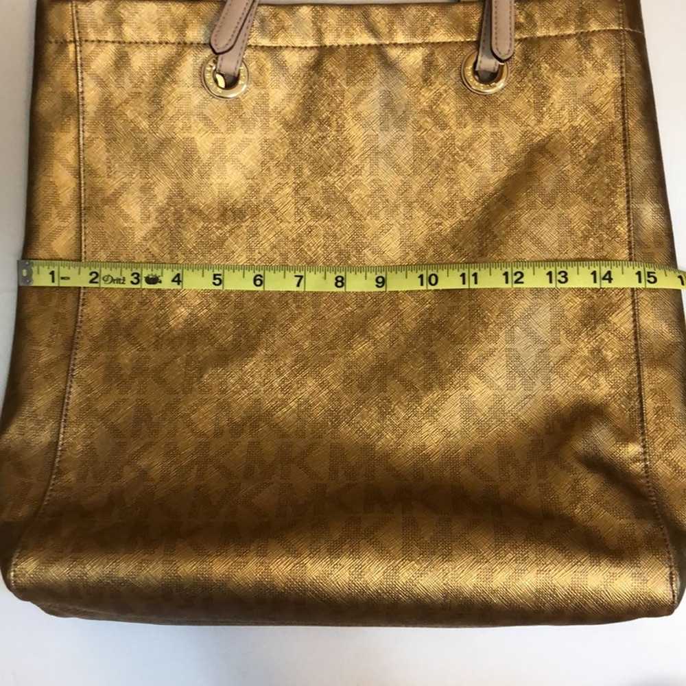 Michael Kors metallic gold tote bag - image 7