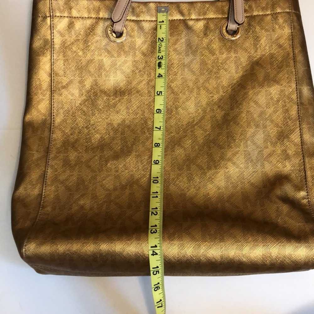 Michael Kors metallic gold tote bag - image 8