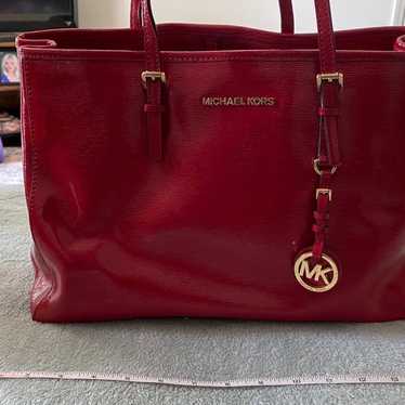 Michael Kors Bright Red Patent Leather purse