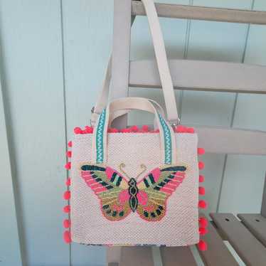 America & Beyond - Butterfly Beaded Tote - image 1