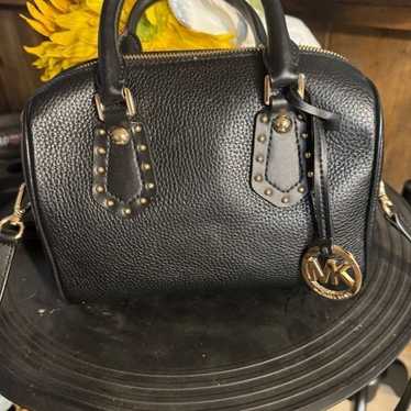 Women's Michael Kors Black Leather Handbag and wal