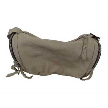 Be & D "Light Grey" Leather Shoulder Bag (12X7X6)