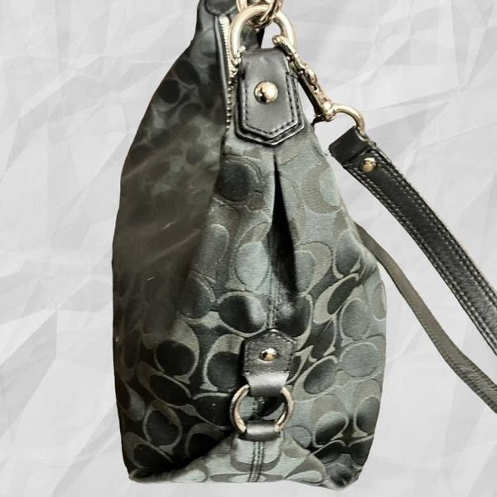 Coach (Authenticated) Black Signature Tabby Bag. … - image 10