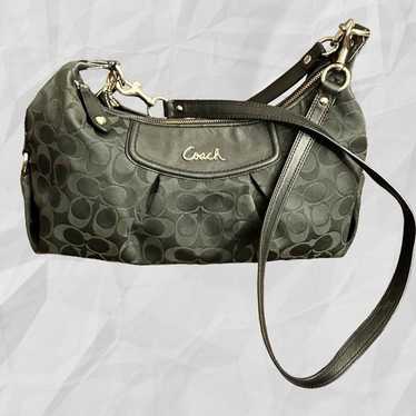 Coach (Authenticated) Black Signature Tabby Bag. … - image 1