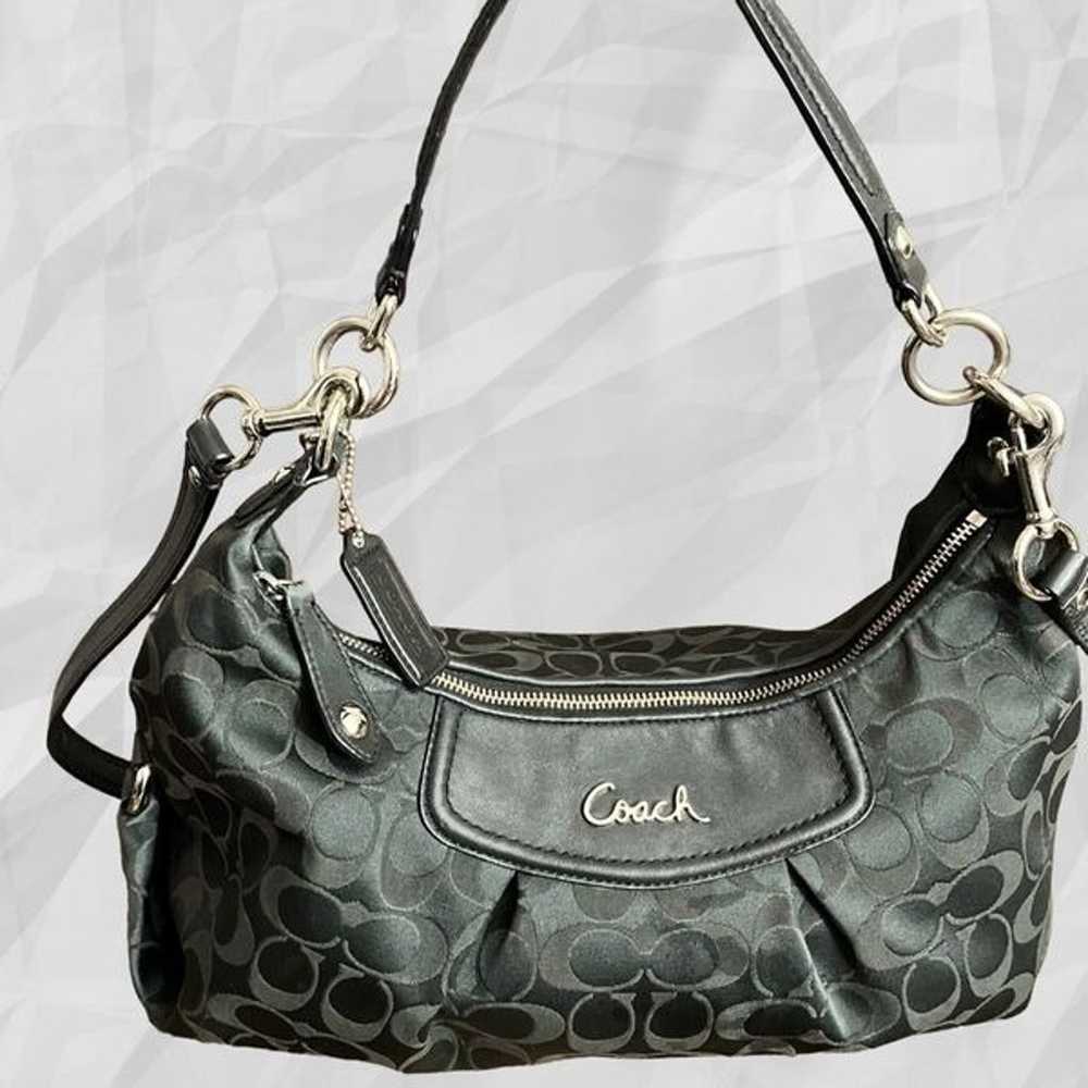 Coach (Authenticated) Black Signature Tabby Bag. … - image 2