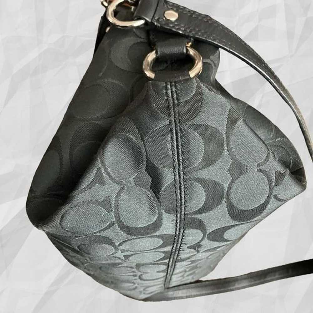 Coach (Authenticated) Black Signature Tabby Bag. … - image 7