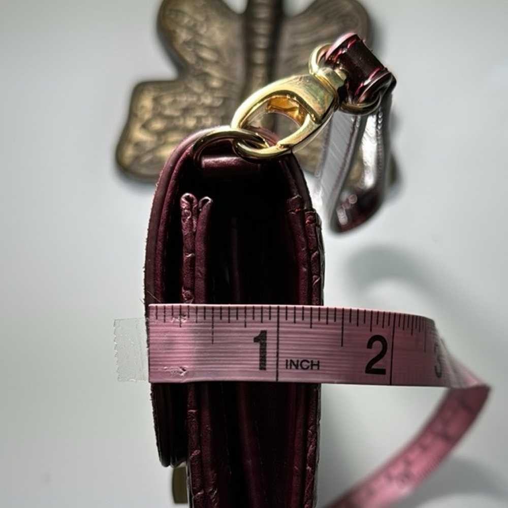 White House Black Market burgundy leather crossbo… - image 12