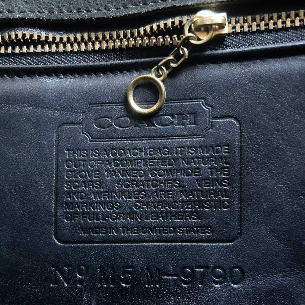 Authentic Vintage Coach City Bag in Black #9790 - image 9