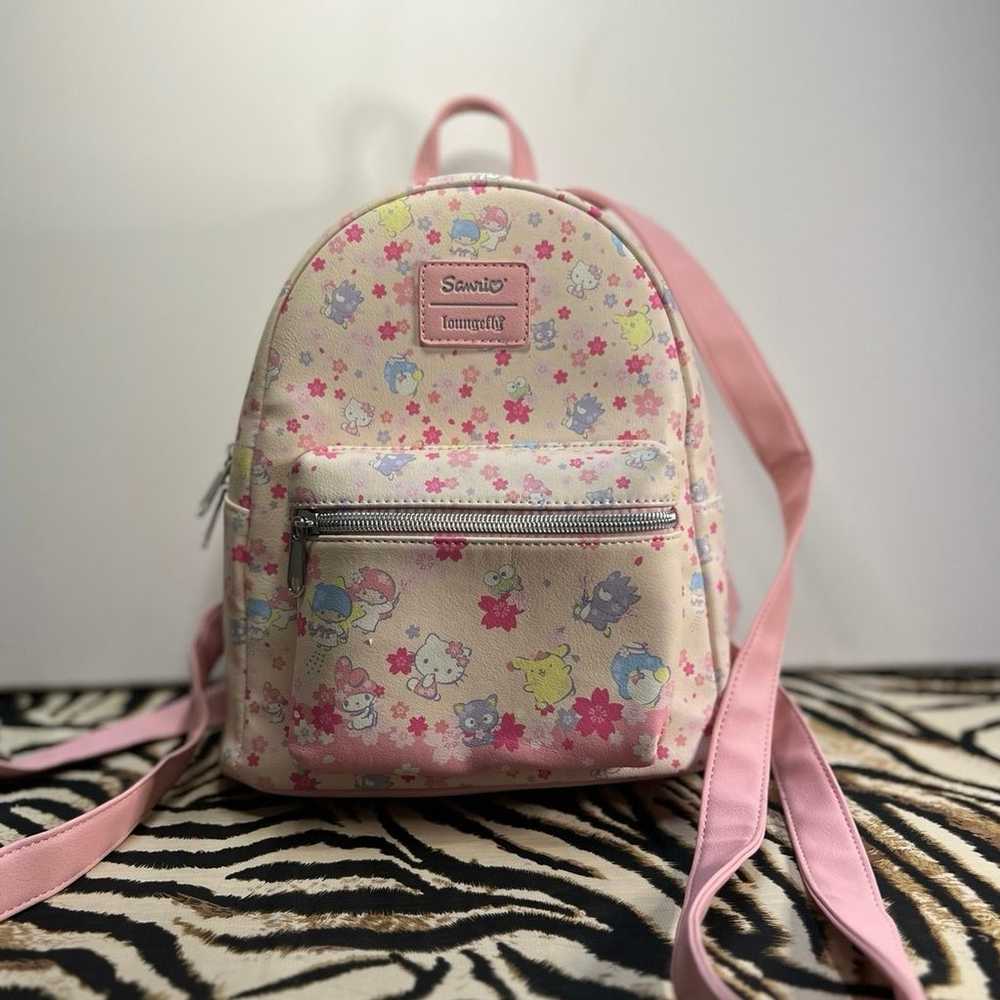 Loungefly Pink Hello Kitty/Friends Purse Backpack - image 1