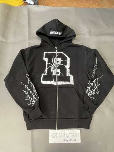 Revenge Revenge R Web Zip Up Hoodie Black Size Me… - image 1