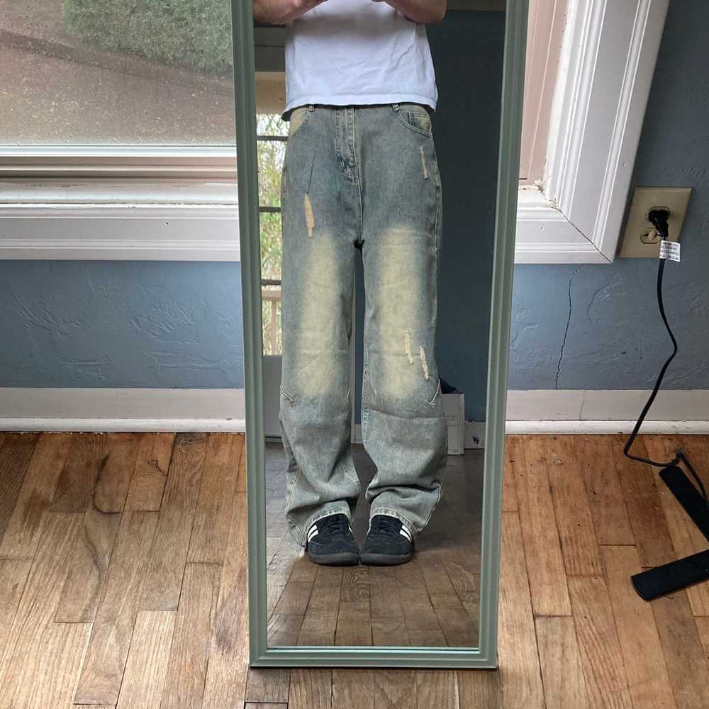 Vintage Baggy faded jeans - image 2