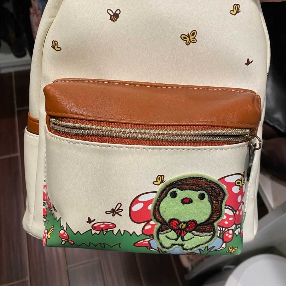 Hot Topic Frog and Mushroom Mini-Backpack - image 1