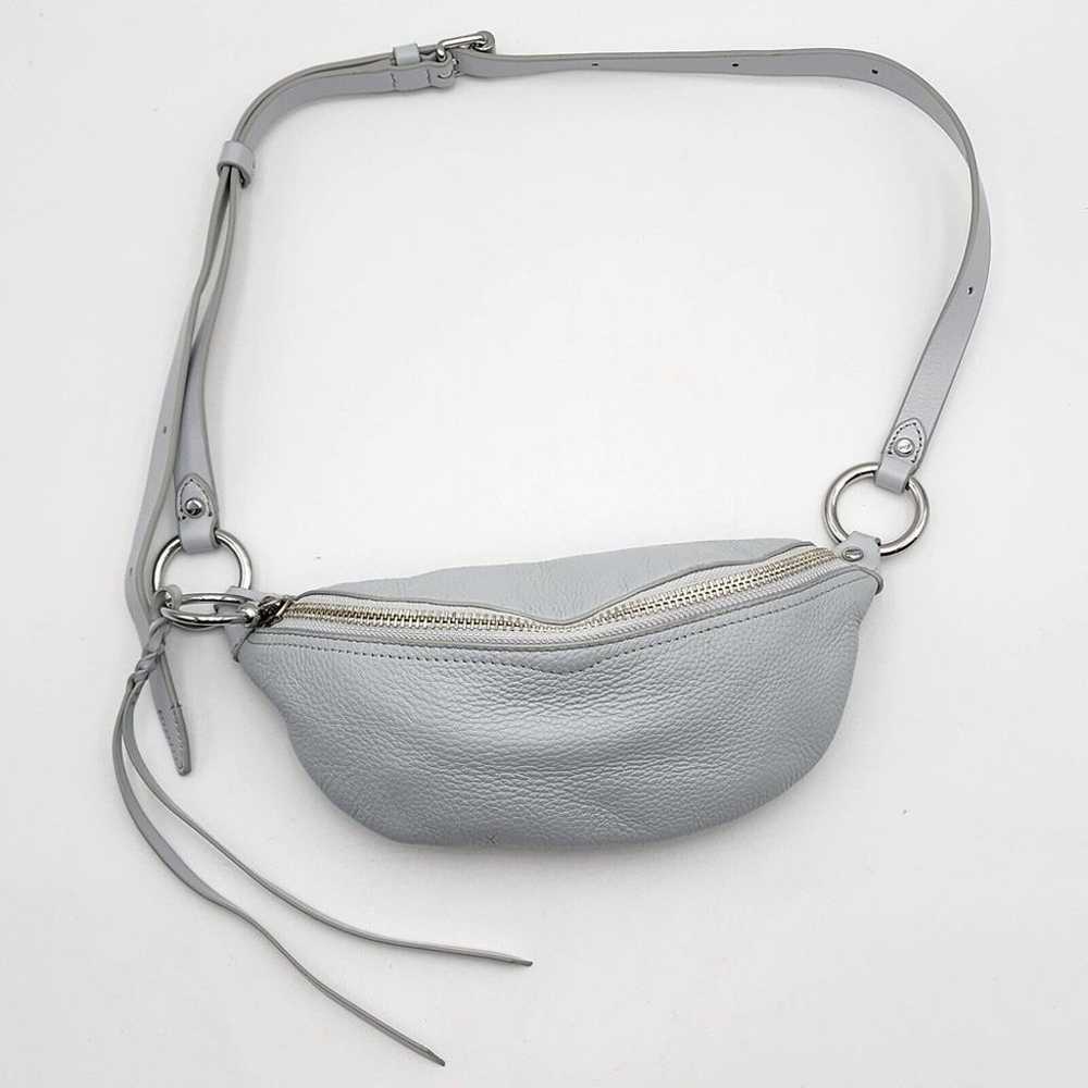 Rebecca Minkoff Light Gray Zip Hip Belt Bag Fanny… - image 1