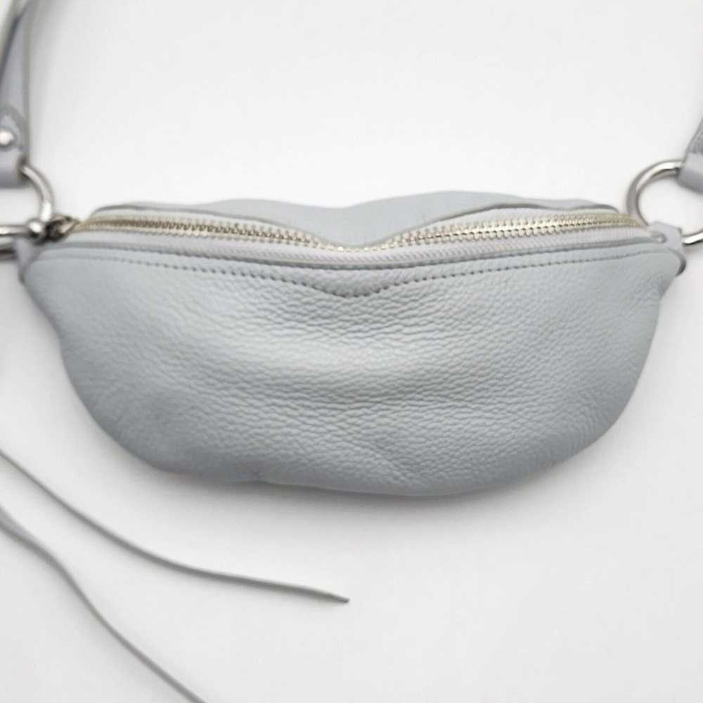 Rebecca Minkoff Light Gray Zip Hip Belt Bag Fanny… - image 6