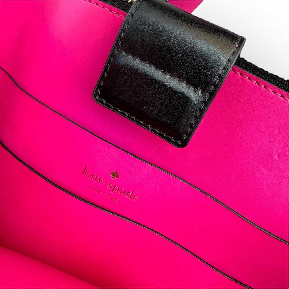 Kate Spade bag hot pink and black - image 11