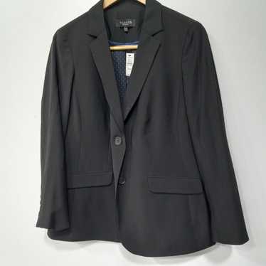 Women's Talbots Black 2-Button Blazer Size 14WP N… - image 1